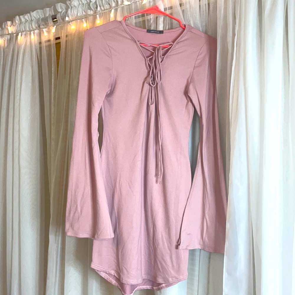 Bell sleeved dress